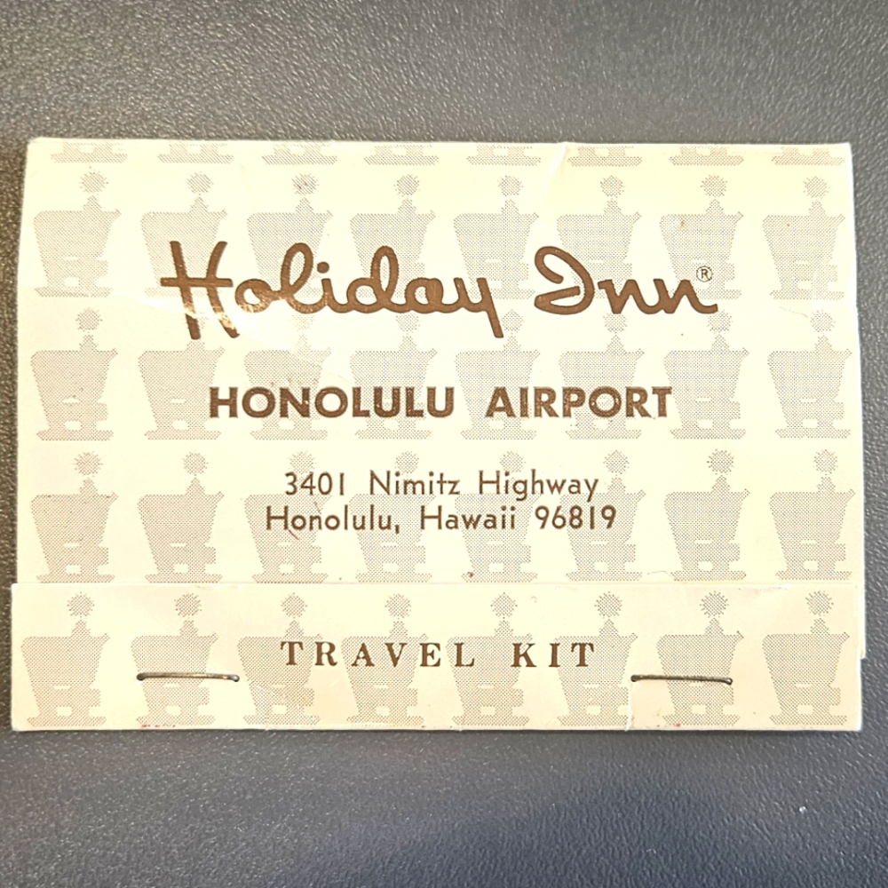 Vintage Holiday Inn Honolulu Airport Travel Kit